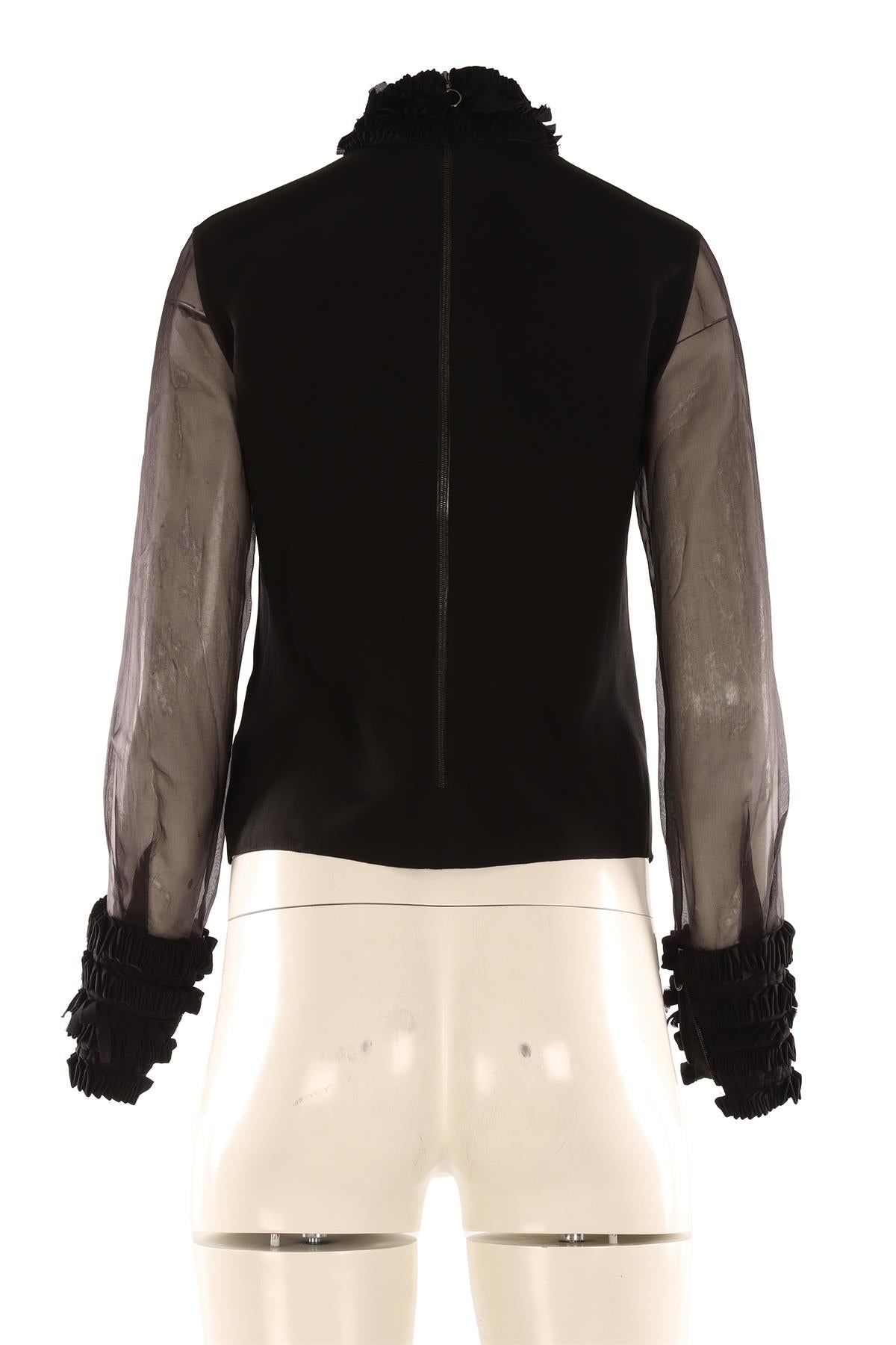 ROKSANDA BLACK SILK TOP SMALL