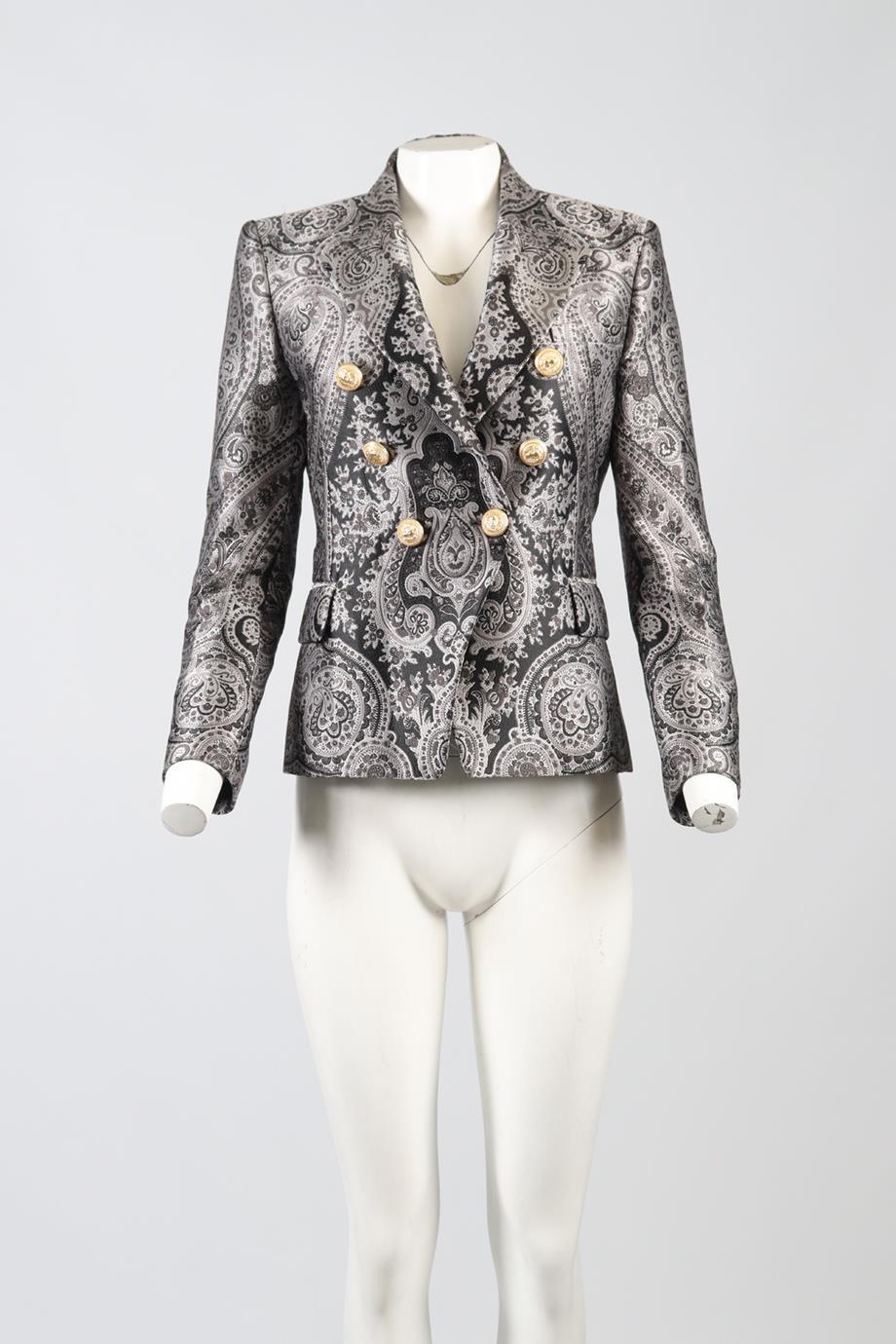 BALMAIN SATIN BLAZER FR 40 UK 12
