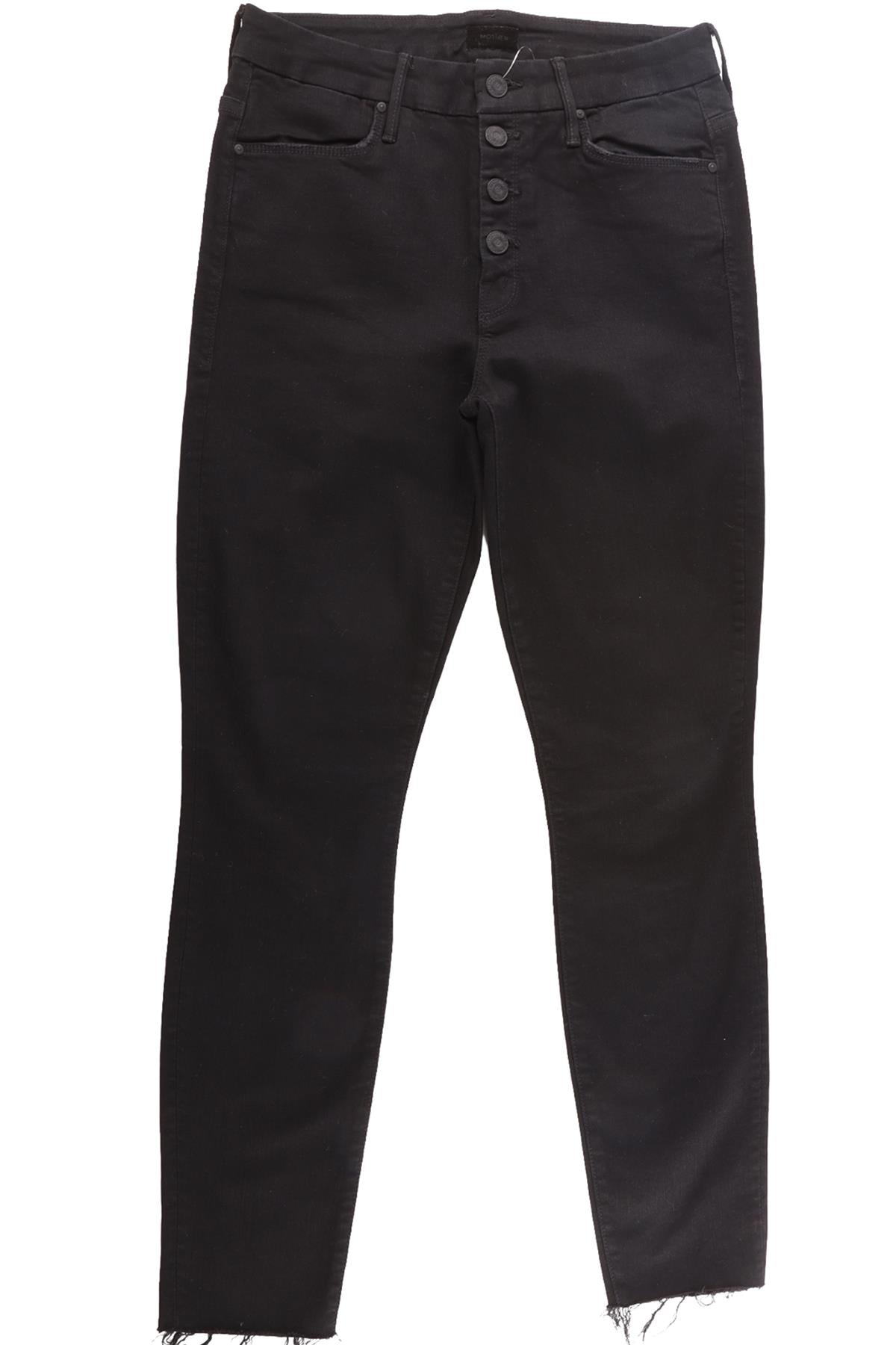 MOTHER BLACK COTTON JEANS W29 UK 10-12