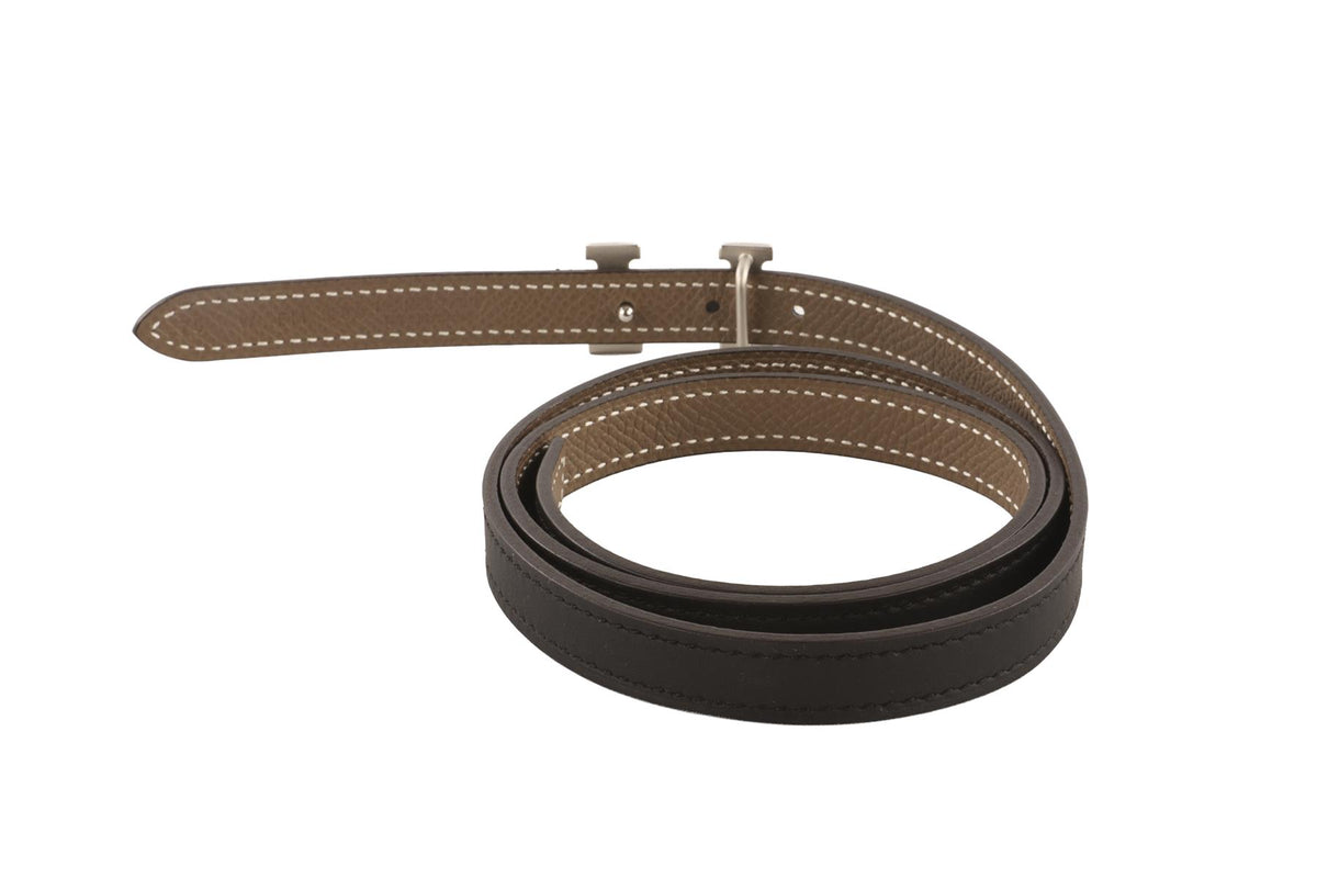 HERMÈS BLACK 2024 13 MM LEATHER WAIST BELT 75 CM