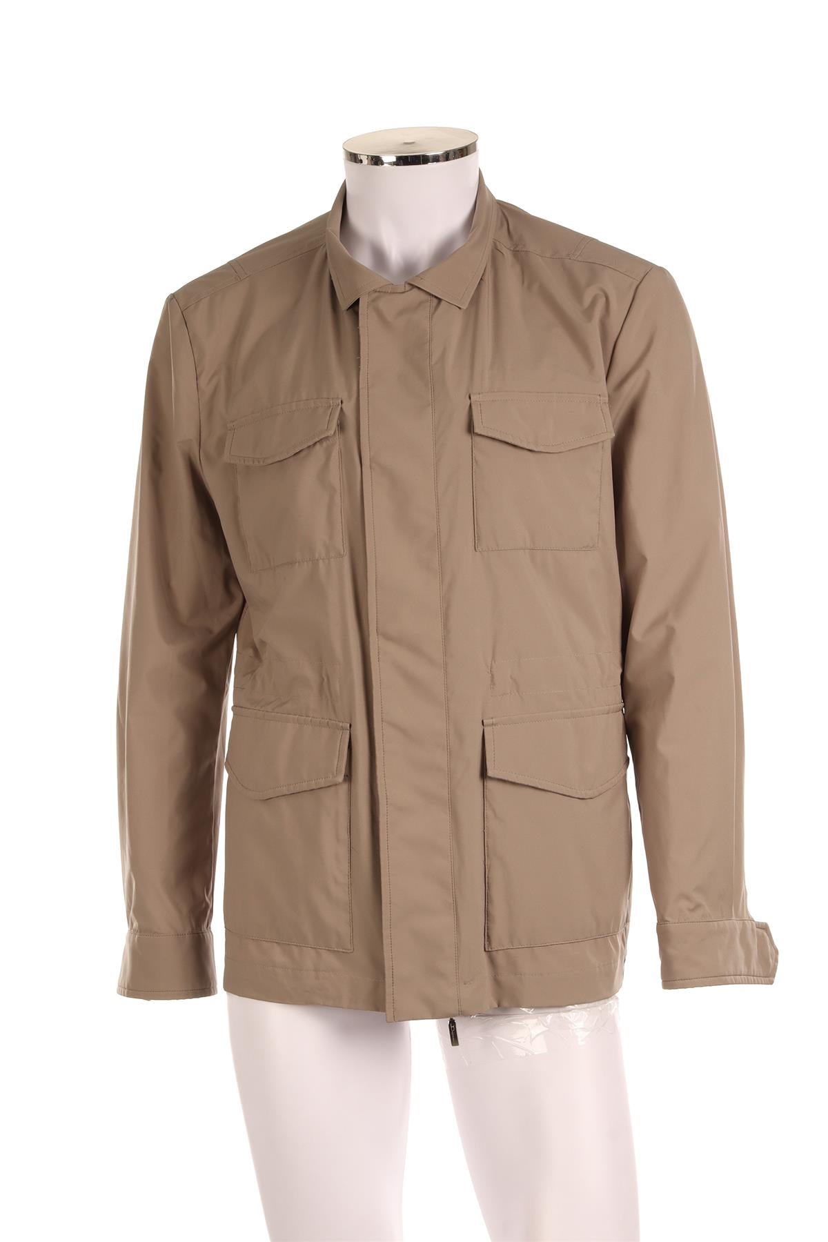 DORIANI TAUPE MEN'S SHELL JACKET IT 52 UK/US 42
