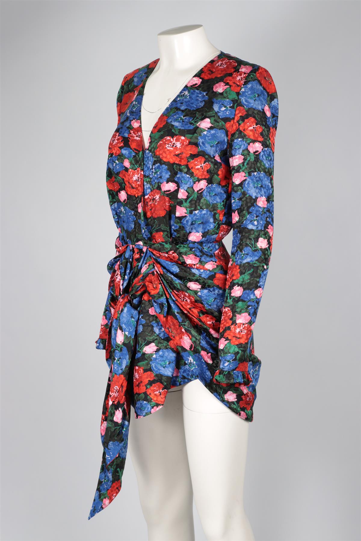 MAGDA BUTRYM MULTI SILK MINI DRESS FR 36 UK 8