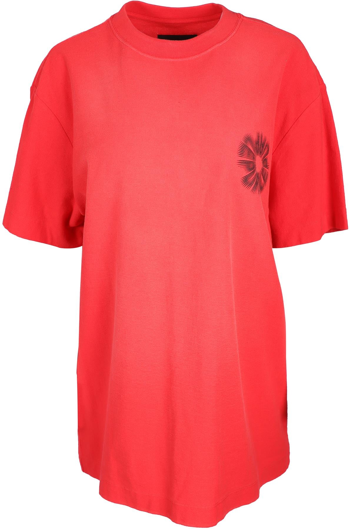 PURPLE BRAND RED COTTON T-SHIRT MEDIUM