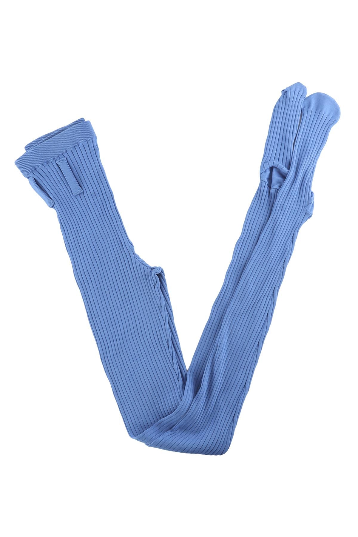PRADA BLUE KNIT TIGHTS MEDIUM