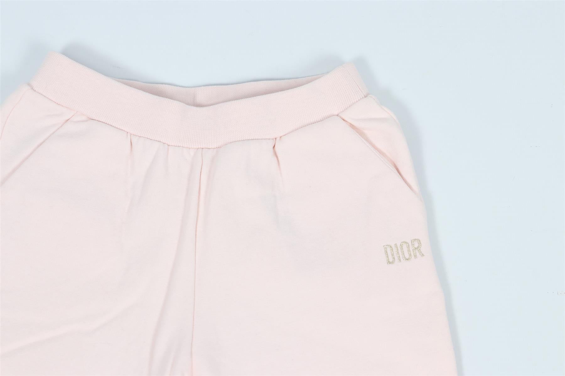 CHRISTIAN DIOR PINK BABY GIRLS COTTON PANTS 18 MONTHS