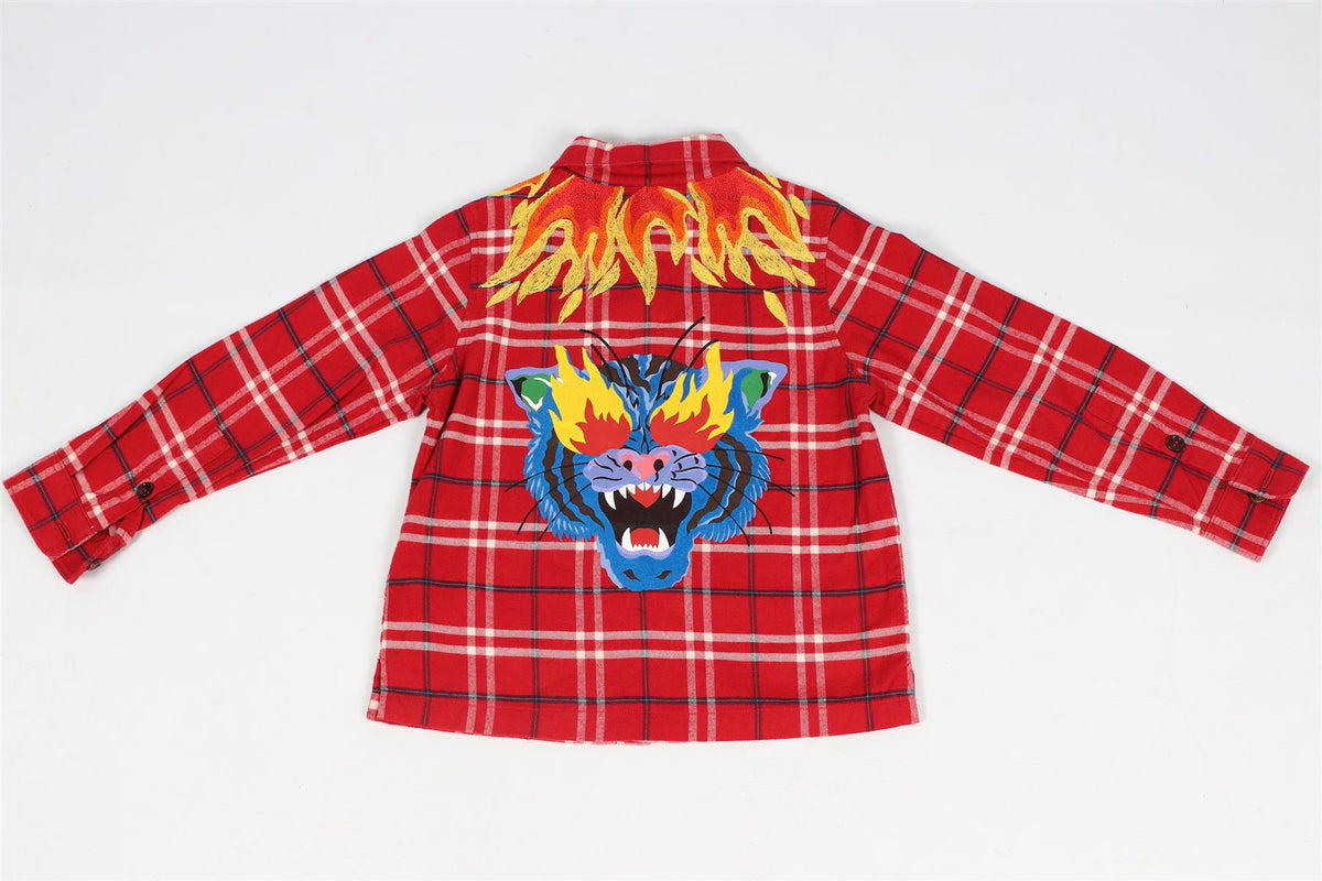 GUCCI KIDS BOYS COTTON SHIRT 4 YEARS