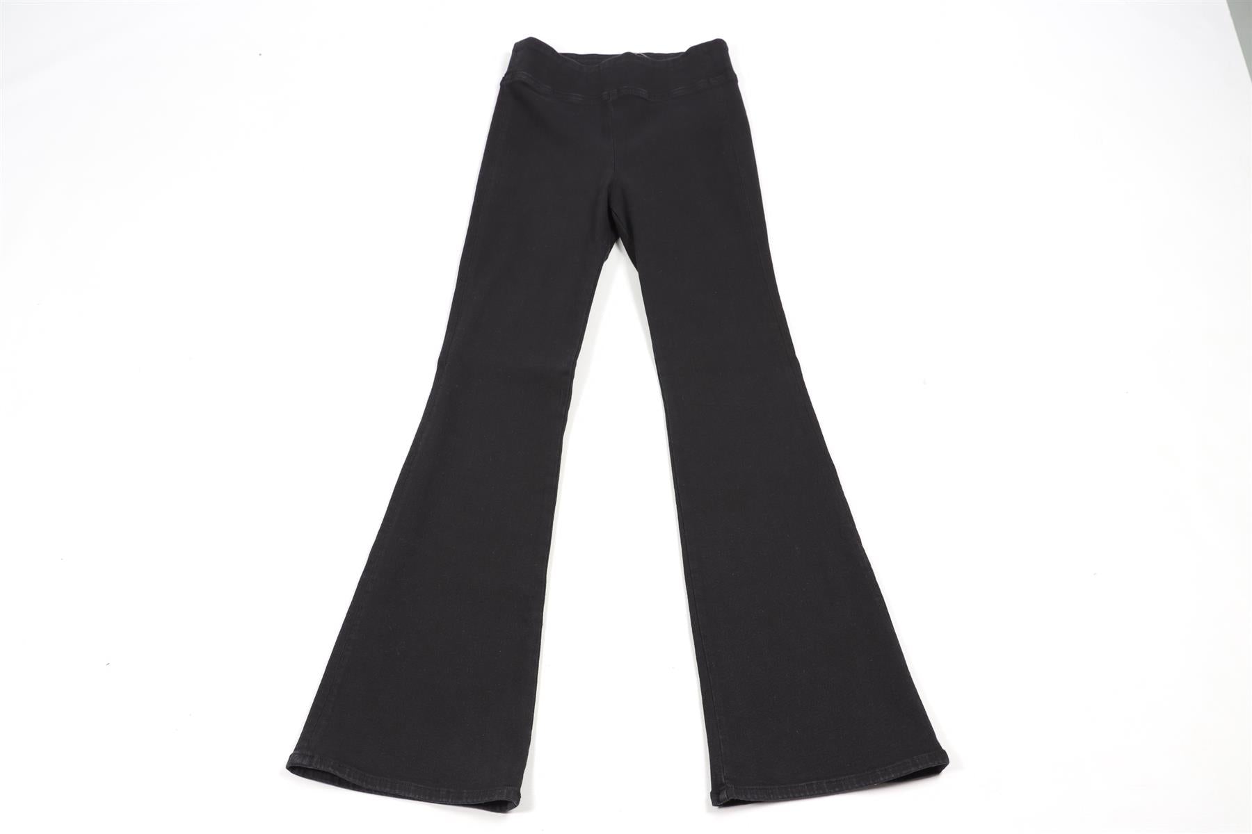 FRAME BLACK HIGH RISE FLARED JEANS UK 8