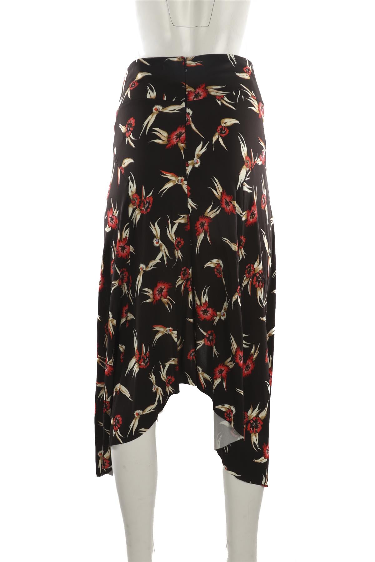 ISABEL MARANT BROWN CREPE SKIRT FR 38 UK 10
