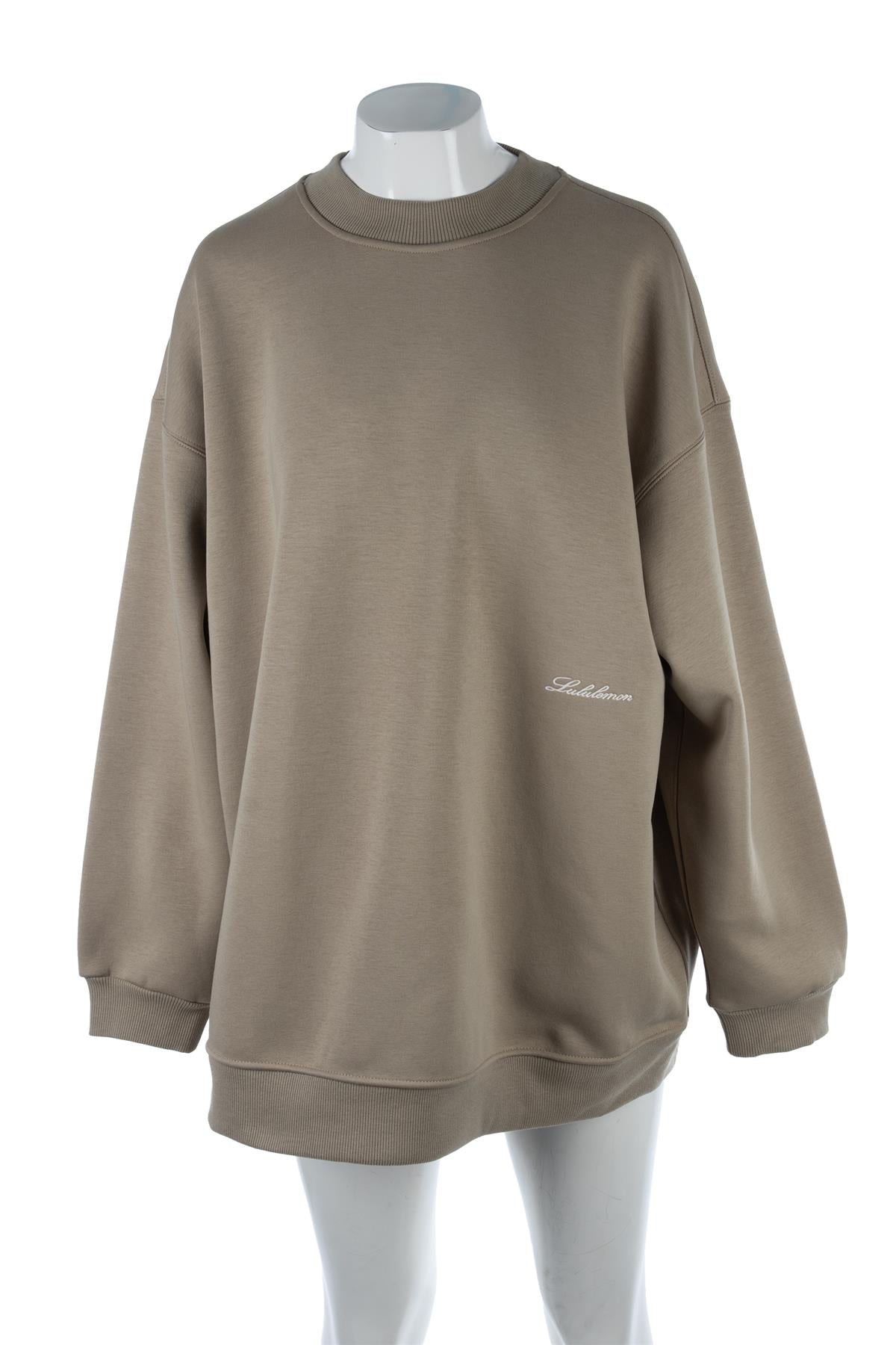 LULULEMON BEIGE COTTON SWEATSHIRT MEDIUM