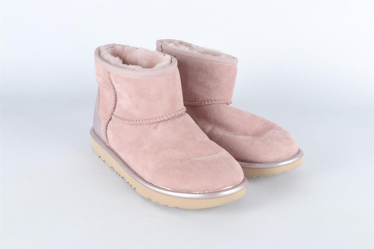 UGG AUSTRALIA PINK KIDS GIRLS SUEDE BOOTS EU 35 UK 2 US 3