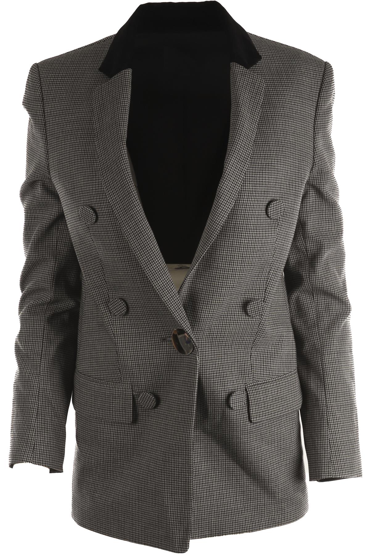 ALEXANDER WANG GREY WOOL BLAZER US 0 UK 4