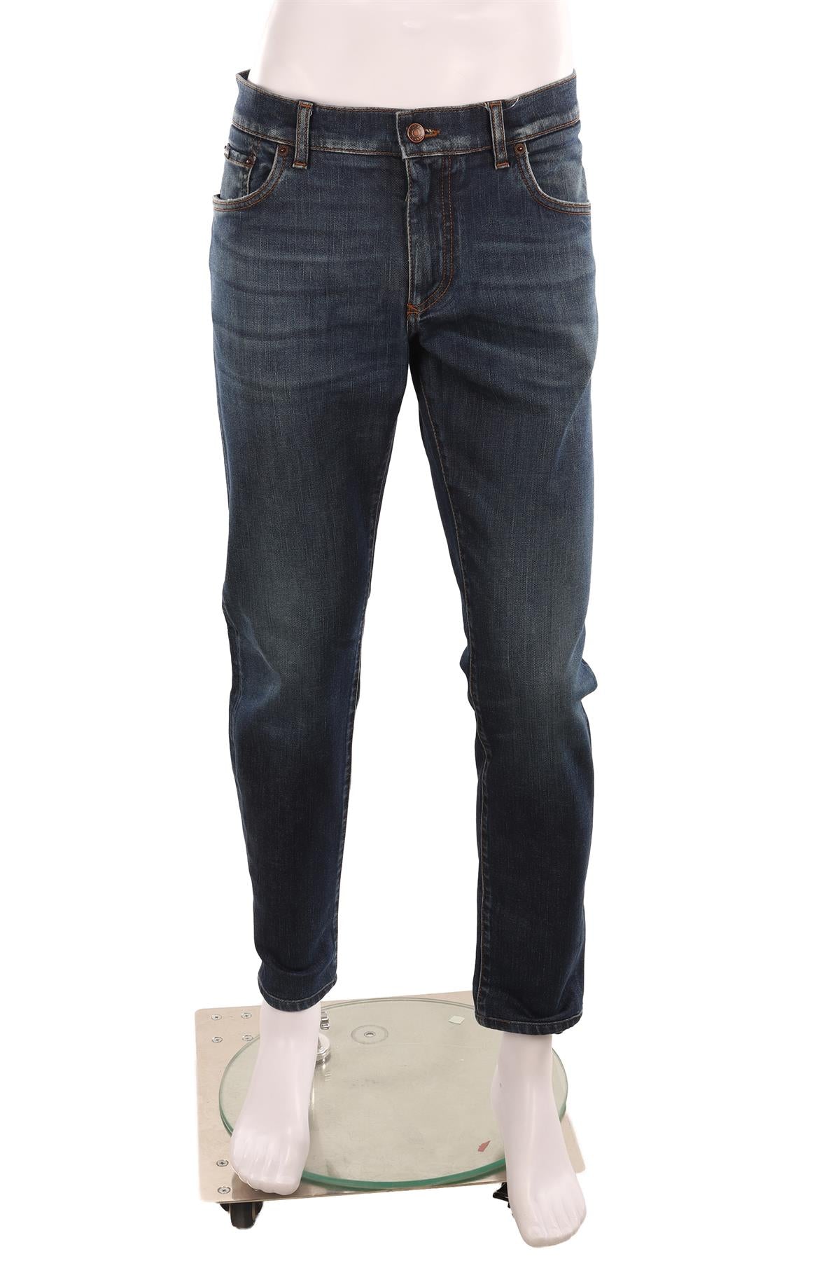 DOLCE & GABBANA BLUE SKINNY LEG JEANS IT 52 UK 36