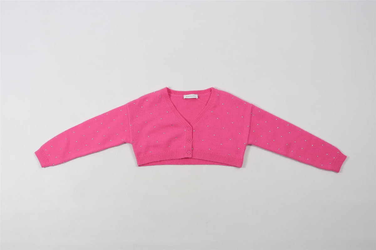 MONNALISA PINK CARDIGAN 8 YEARS