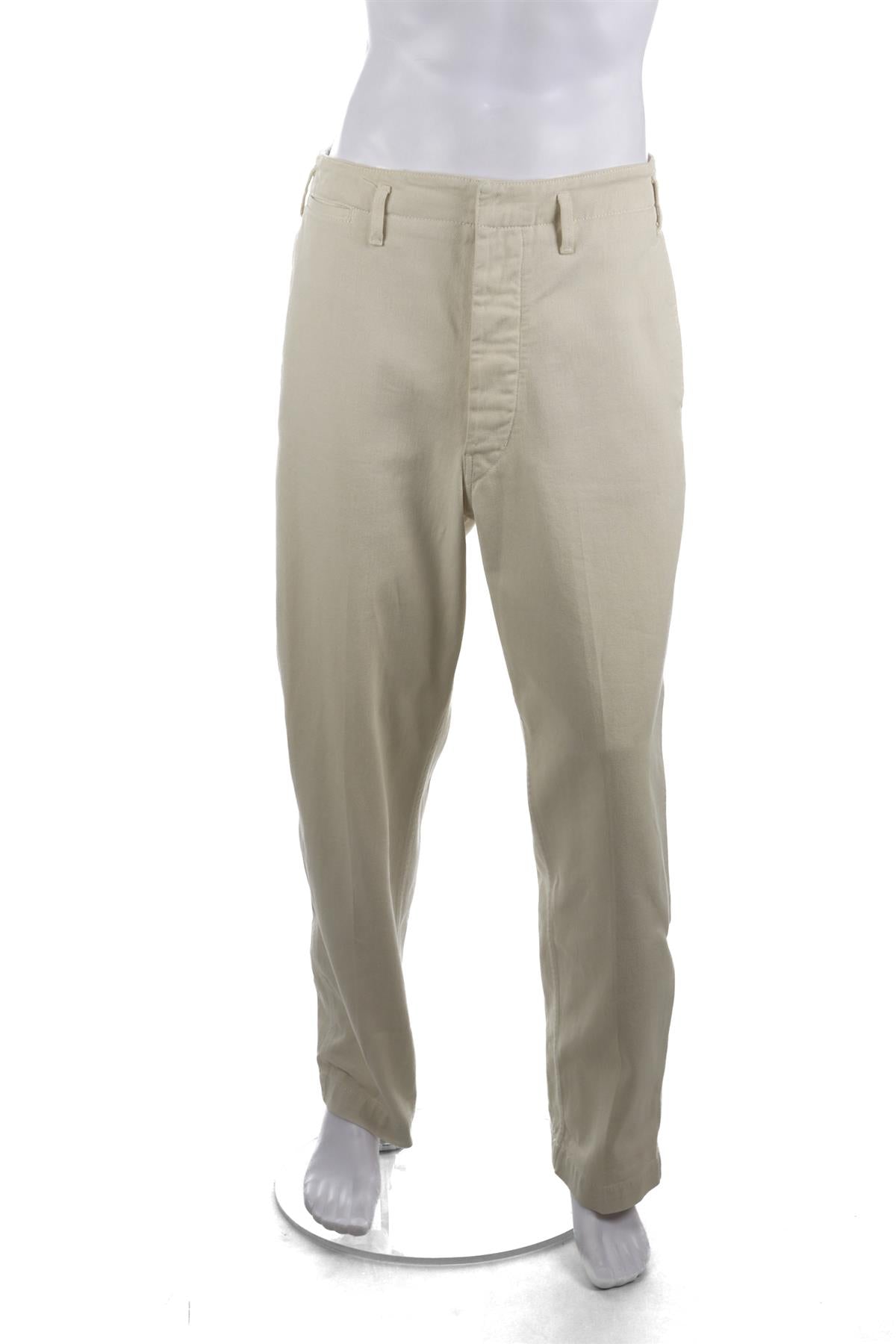 LEMAIRE ECRU MENS STRAIGHT LEG JEANS IT 46 W30