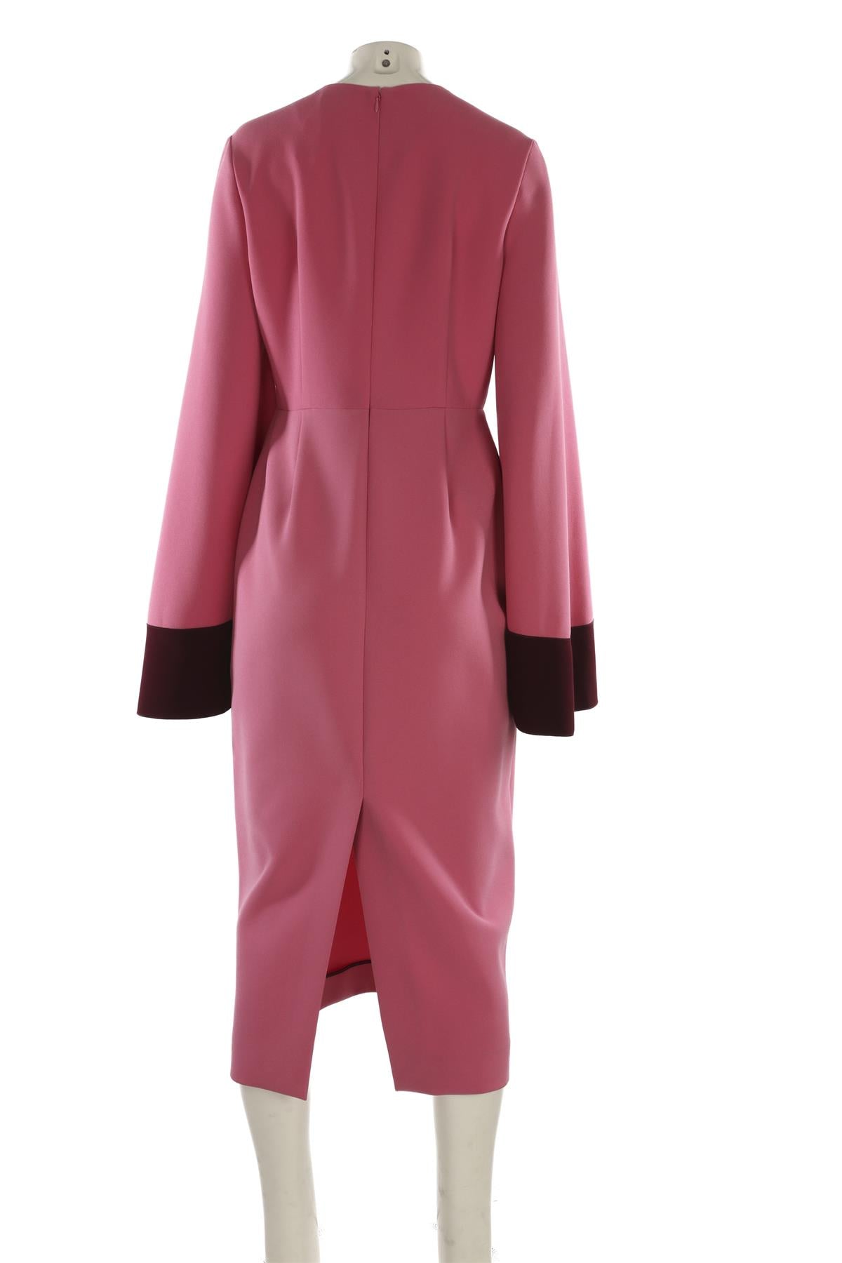 ROKSANDA PINK CREPE MAXI DRESS UK 14