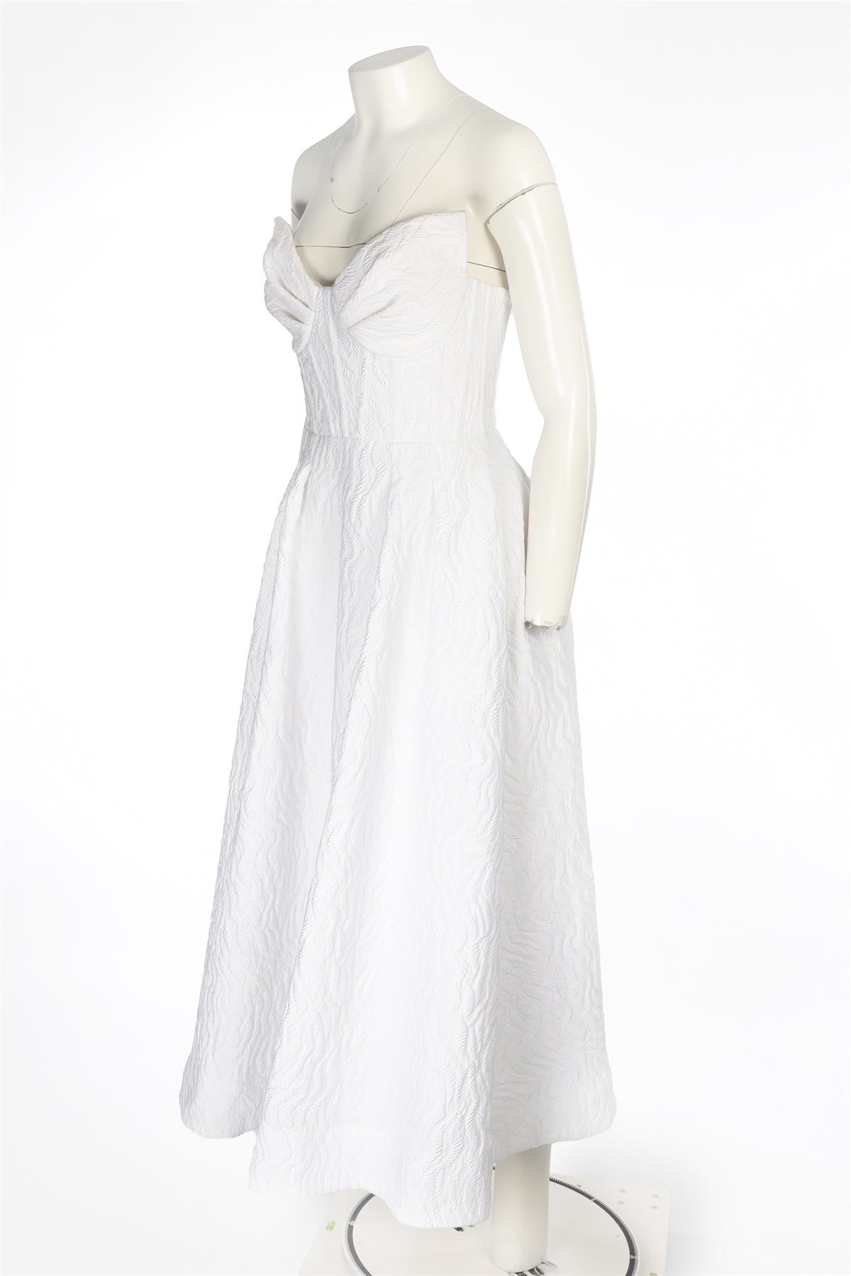 REBECCA VALLANCE WHITE MAXI DRESS UK 8