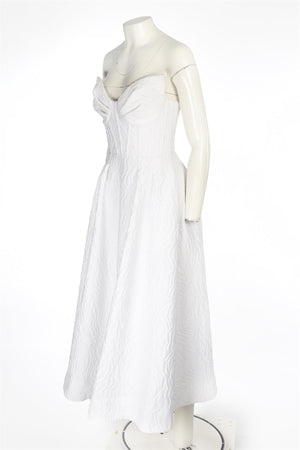 REBECCA VALLANCE WHITE MAXI DRESS UK 8