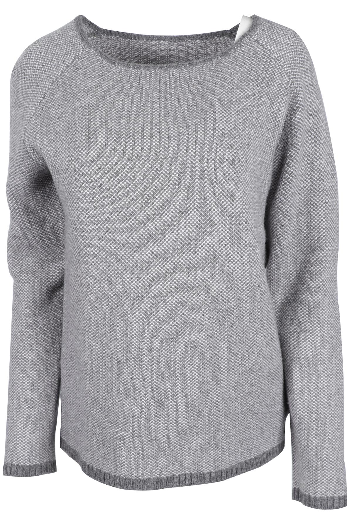 TANIA TOO GREY CASHMERE SWEATER MEDIUM