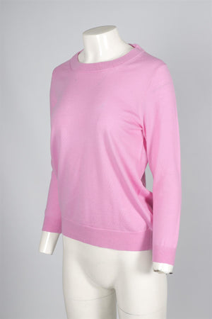 J. CREW PINK WOOL SWEATER MEDIUM