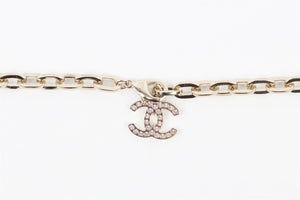 CHANEL PINK 2017 CC CHAIN NECKLACE