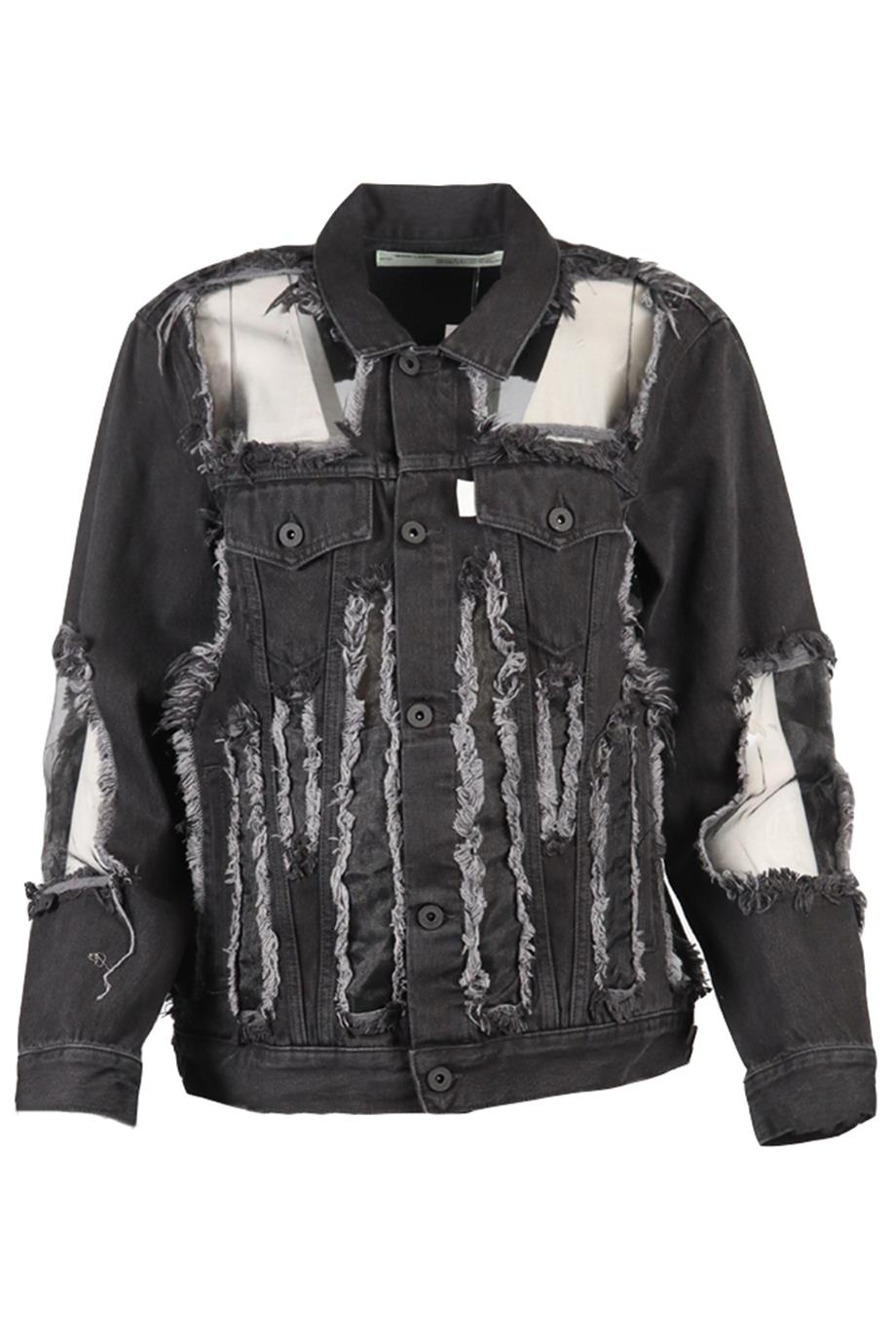 OFF-WHITE C/O VIRGIL ABLOH TULL AND DENIM JACKET XSMALL