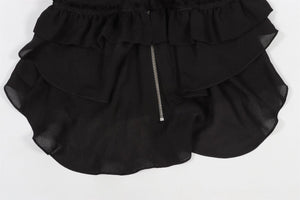 ISABEL MARANT BLACK SILK TOP FR 36 UK 8