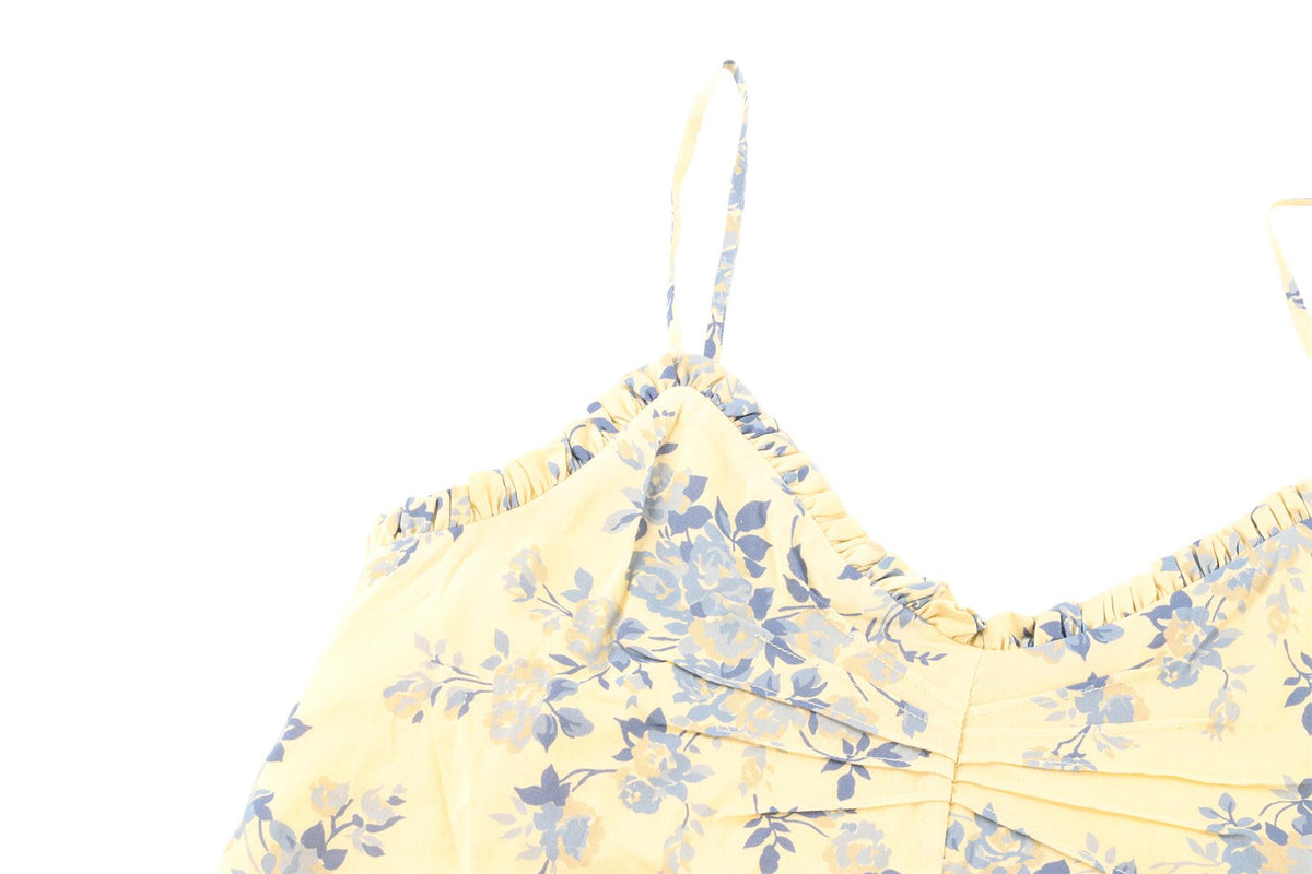 REFORMATION YELLOW CREPE TOP US 2 UK 6