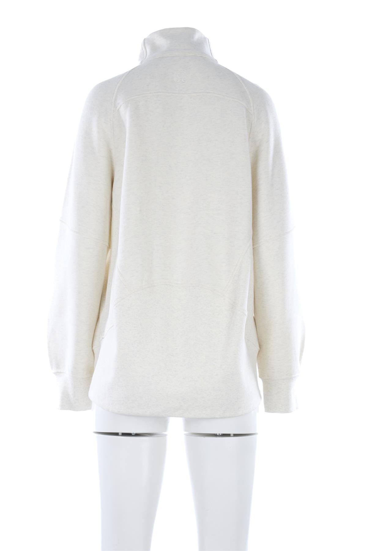 LULULEMON IVORY COTTON SWEATSHIRT MEDIUM-LARGE