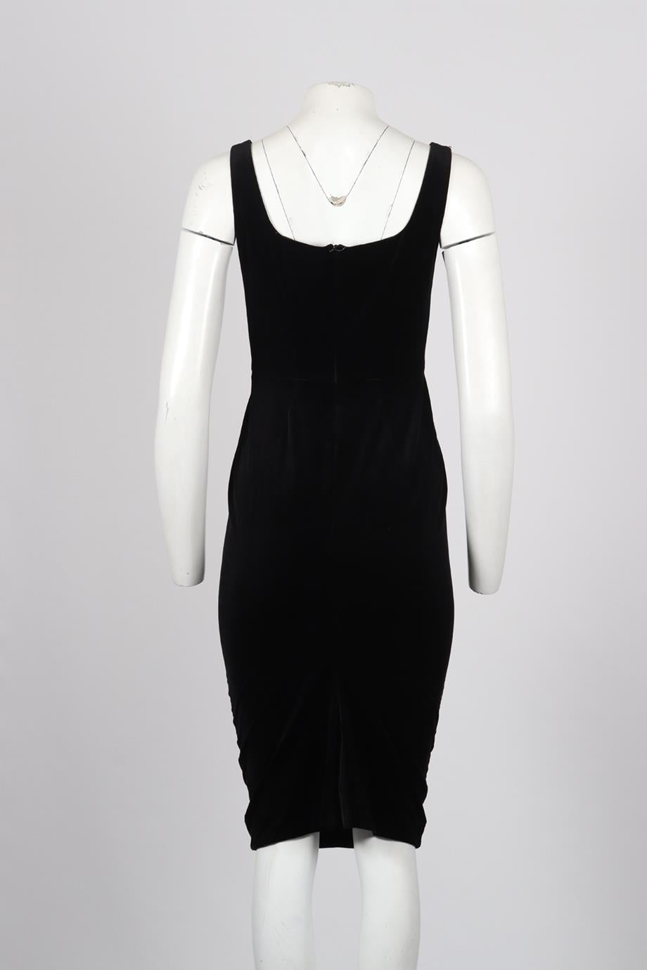 SPORTMAX VELVET MIDI DRESS UK 8