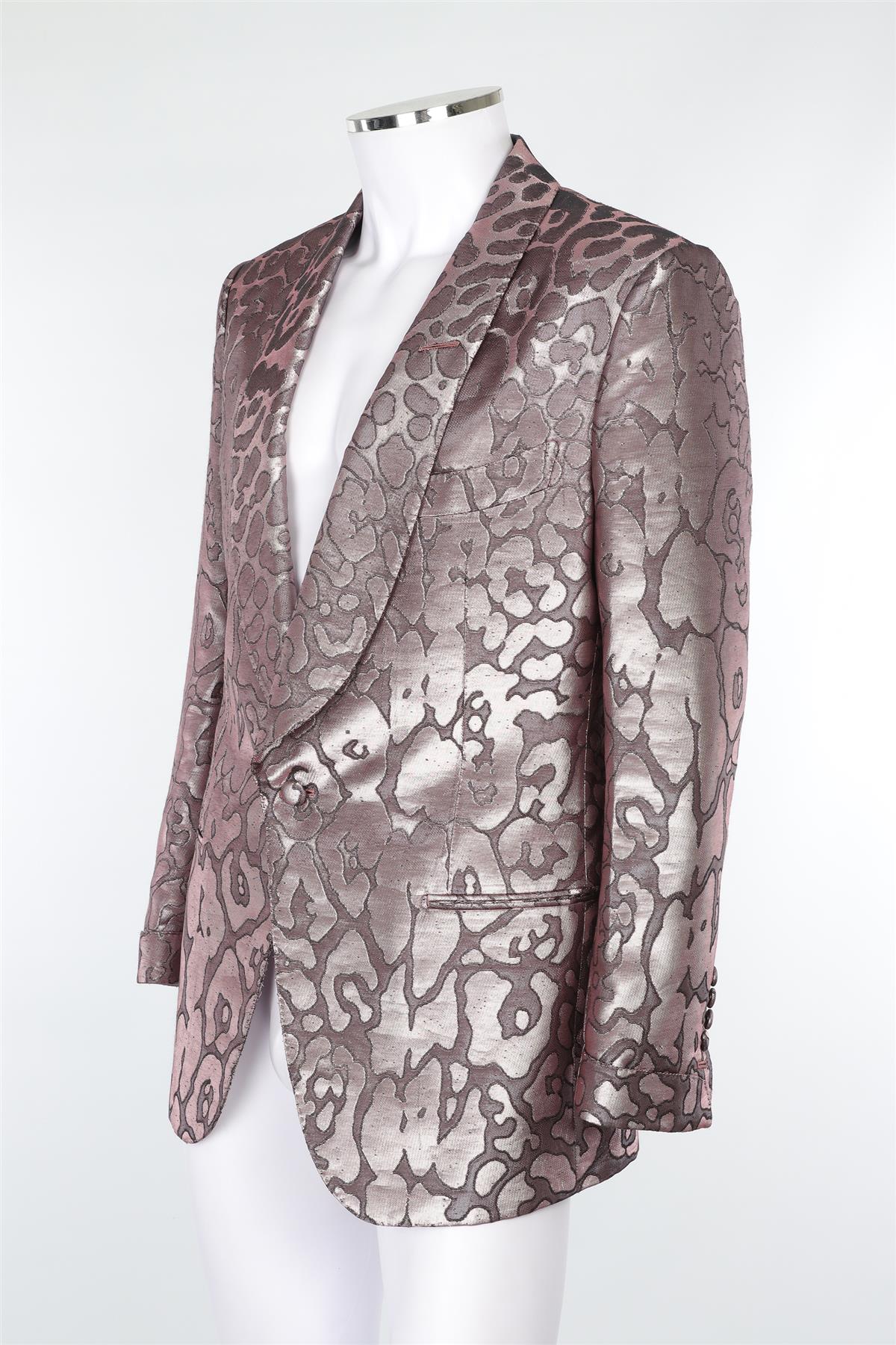 TOM FORD PINK MEN'S SATIN BLAZER IT 54 UK 44