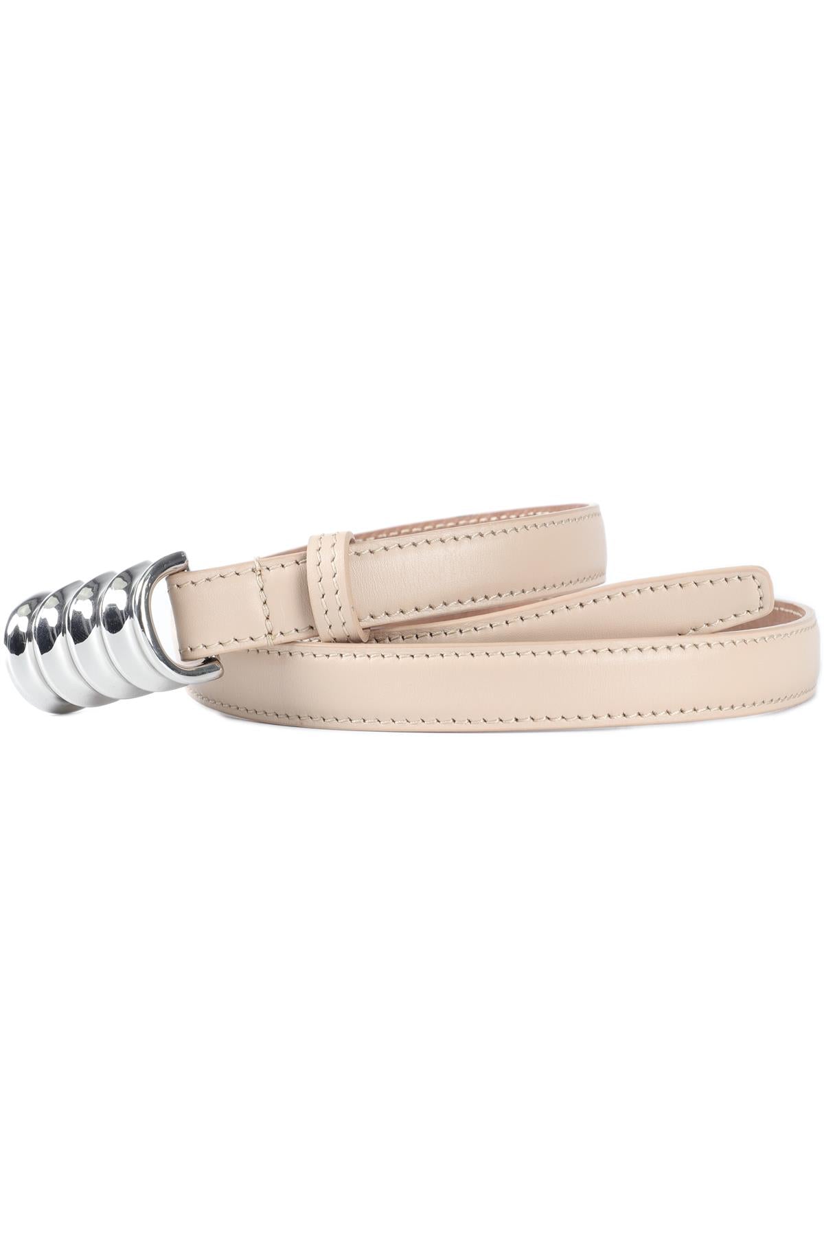 KHAITE BLUSH JULIUS LEATHER WAIST BELT ONE SIZE