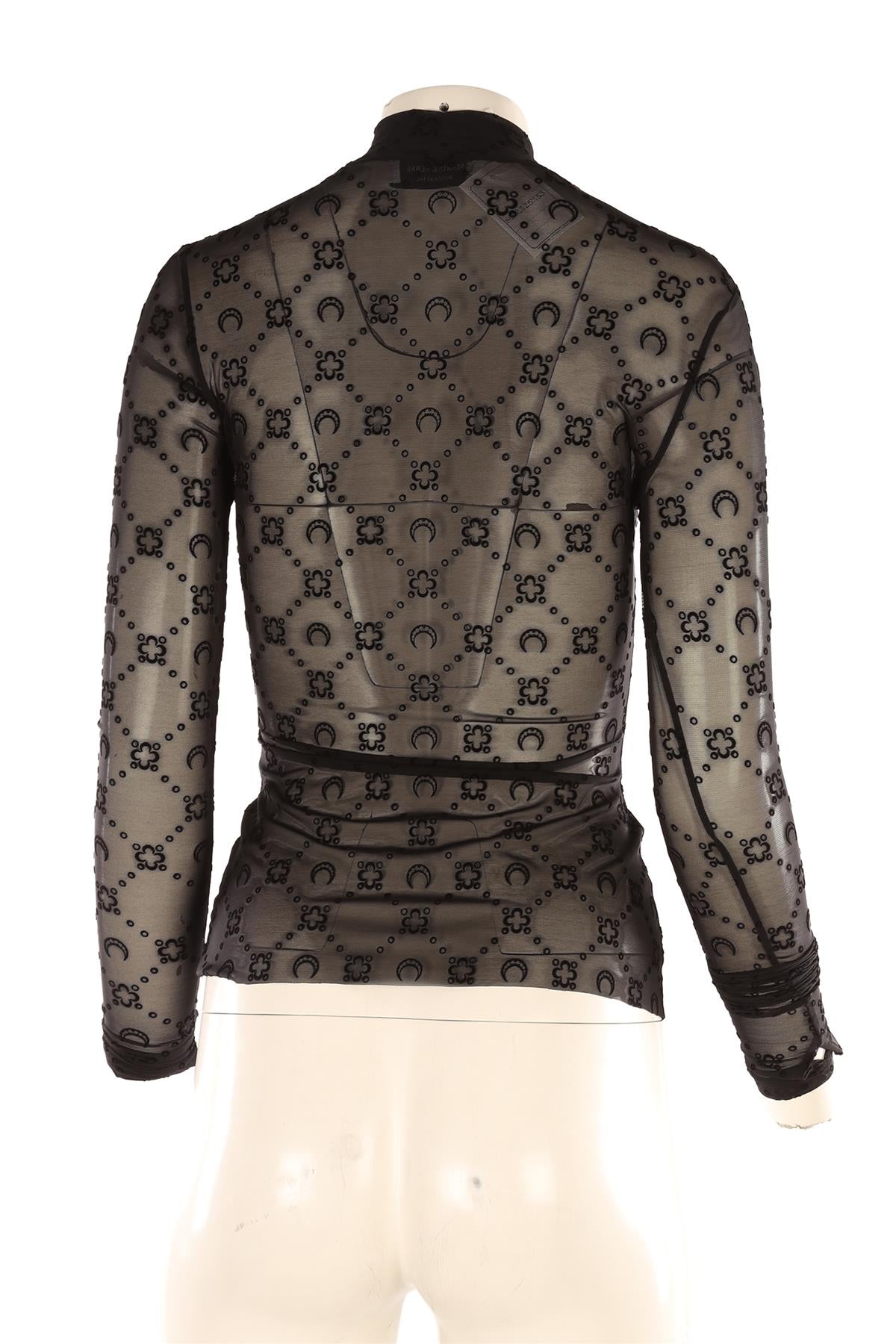 MARINE SERRE BLACK MESH TOP SMALL