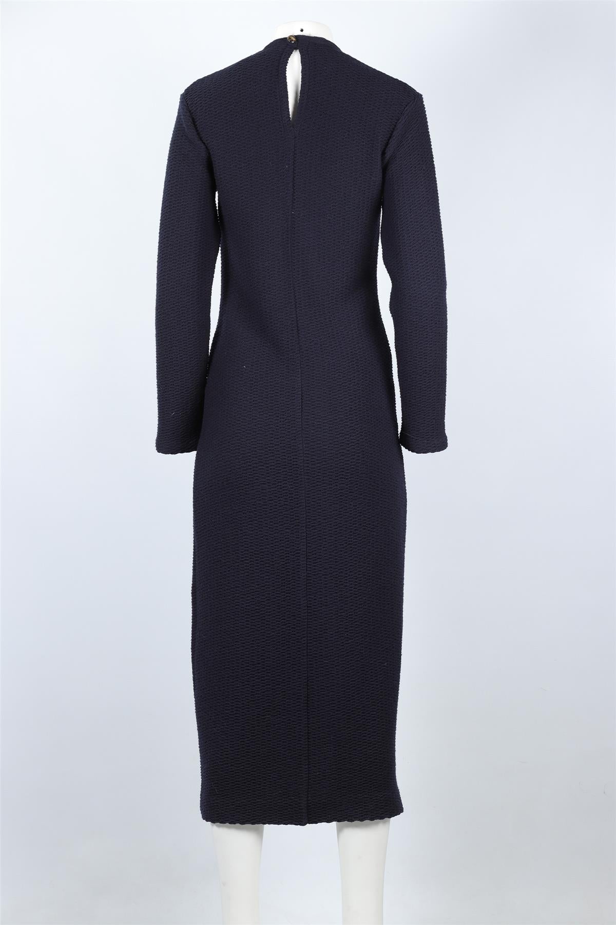 GIULIVA HERITAGE NAVY WOOL MAXI DRESS IT 38 UK 6