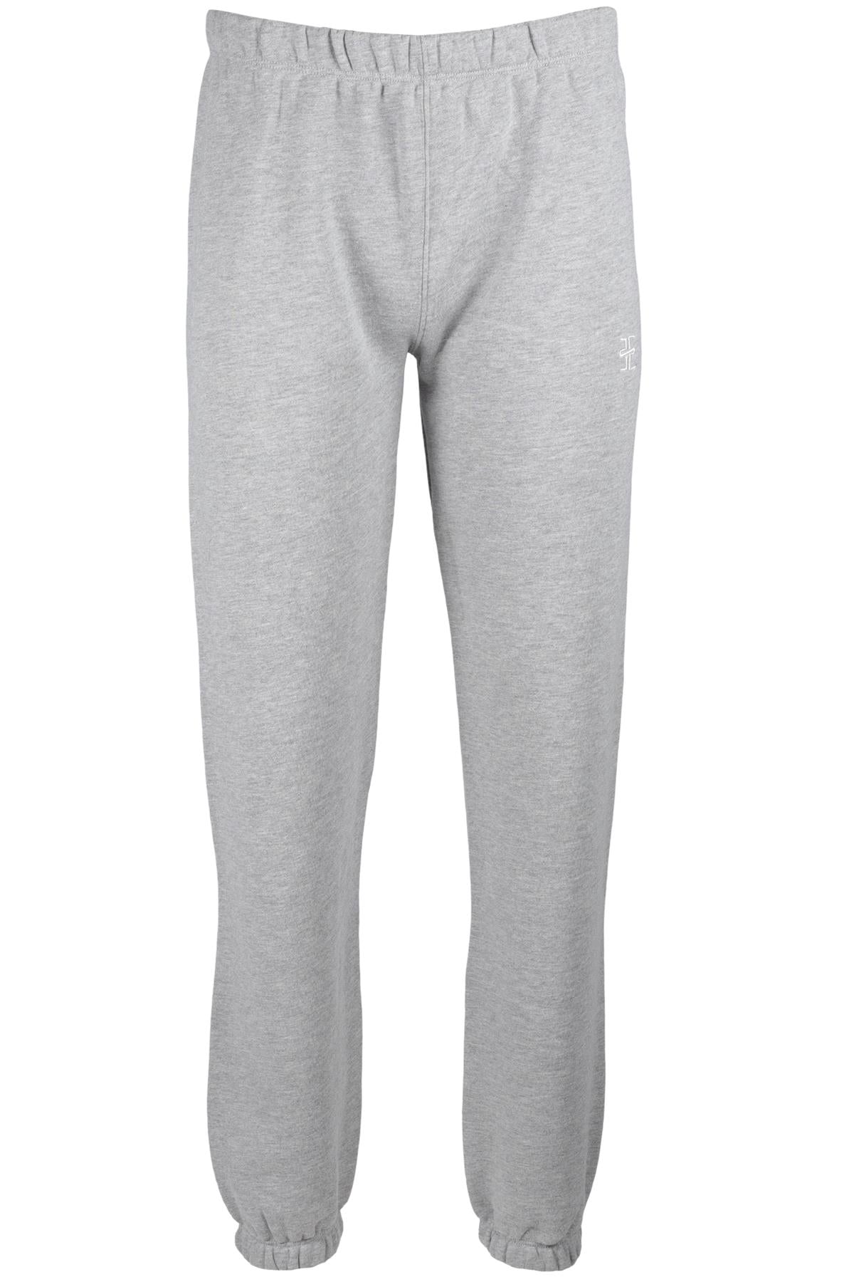 ETERNE GREY COTTON TRACK PANTS SMALL