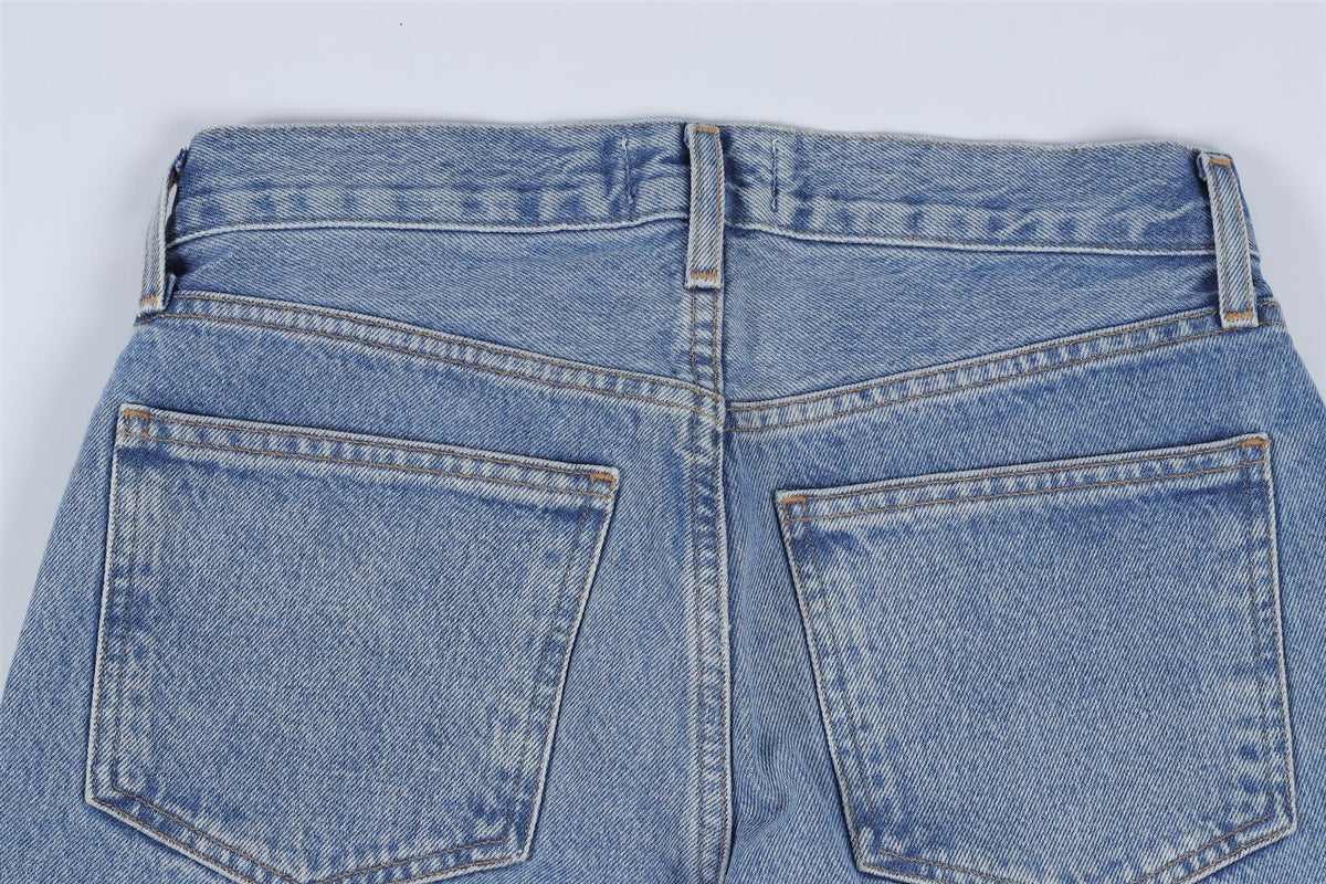 AGOLDE BLUE HIGH RISE WIDE LEG JEANS W23 UK 4