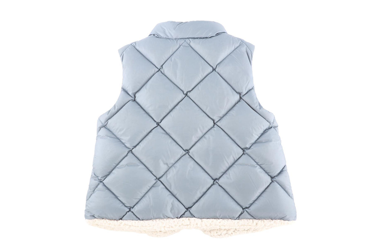 MONCLER BLUE KIDS GIRLS GILET 2 YEARS