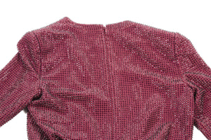 ROLAND MOURET RED CRYSTAL MINI DRESS UK 8