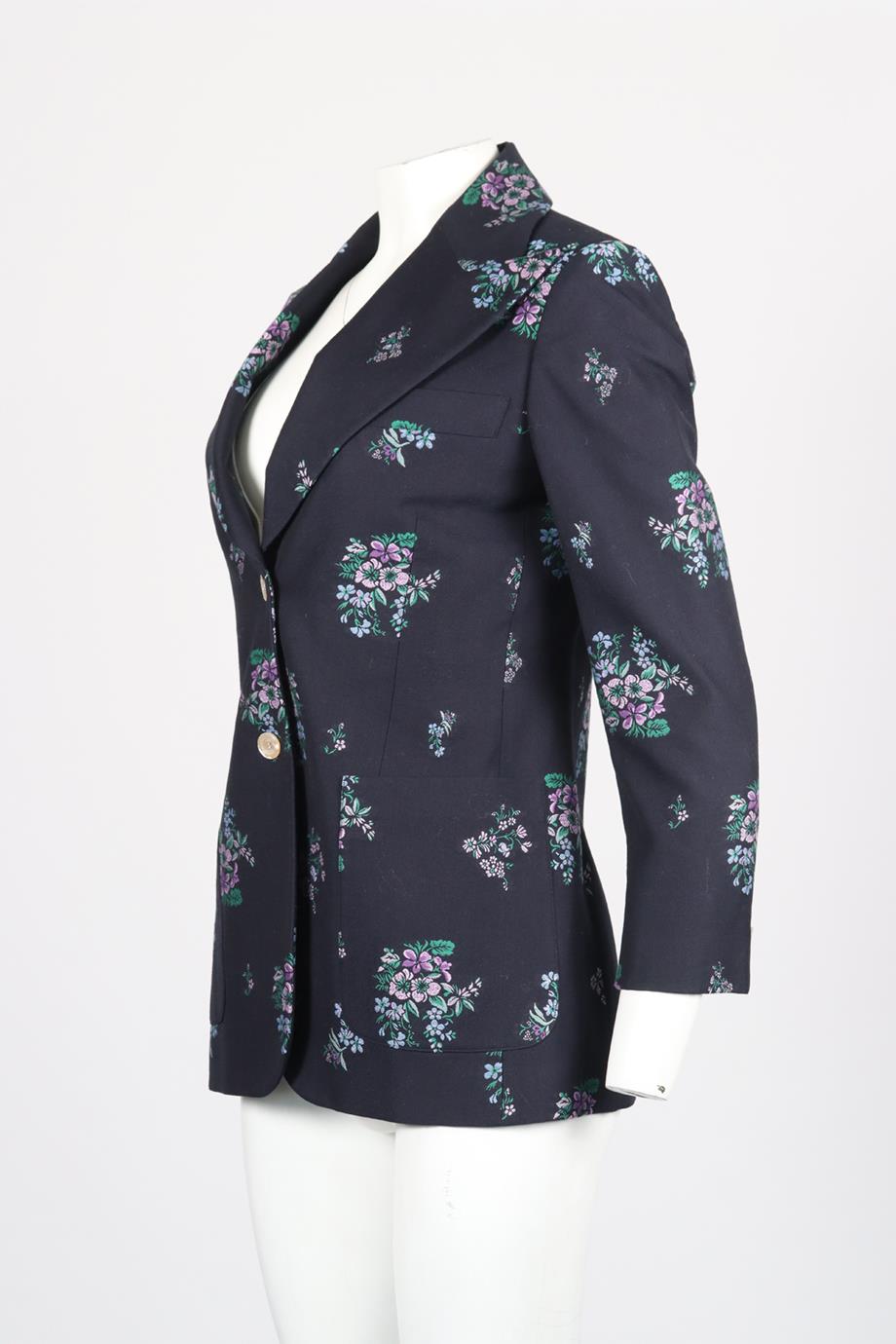 GUCCI COTTON AND WOOL BLEND BLAZER IT 40 UK 8