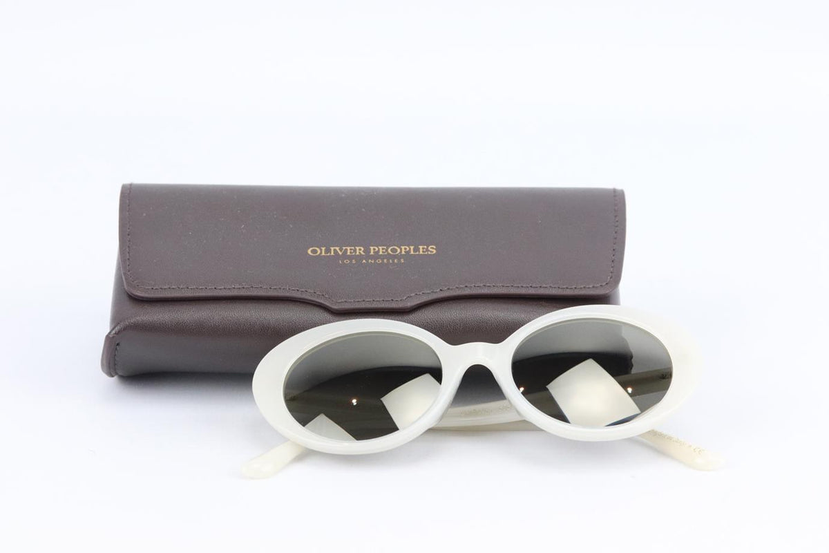 THE ROW + OLIVER PEOPLES ROUND FRAME ACETATE SUNGLASSES