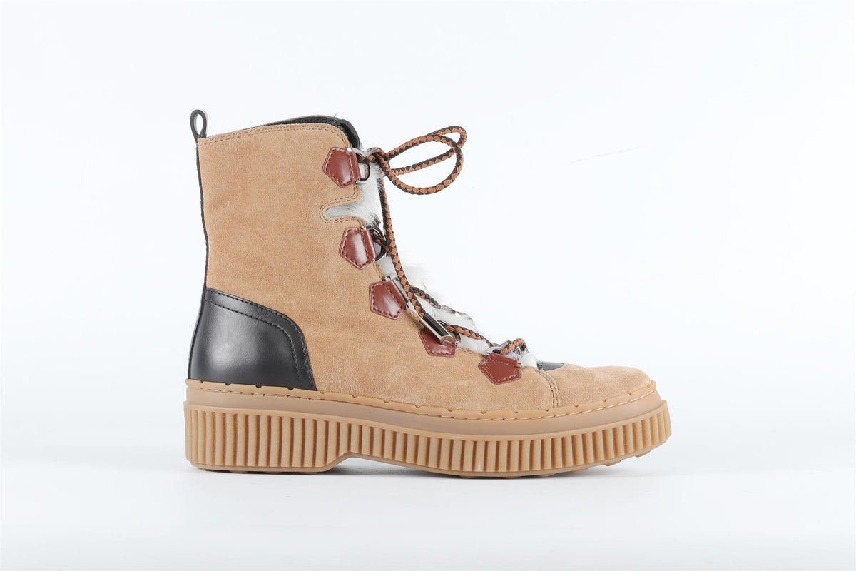 TOD'S TAN SUEDE ANKLE BOOTS EU 36 UK 3 US 6
