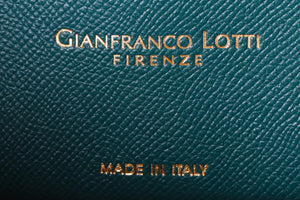 GIANFRANCO LOTTI GREEN LEATHER TOTE BAG