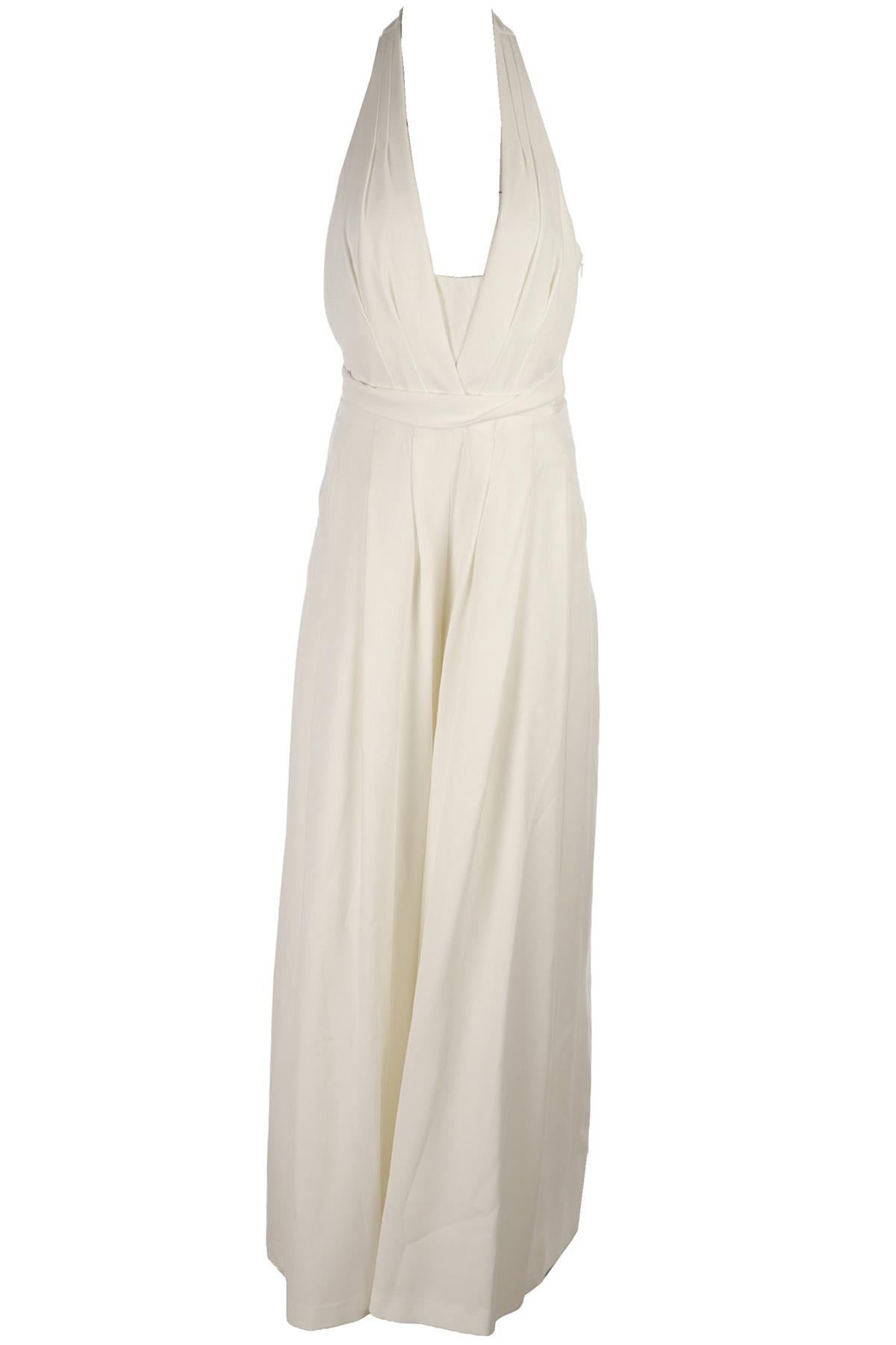 CREAM CREPE JUMPSUIT