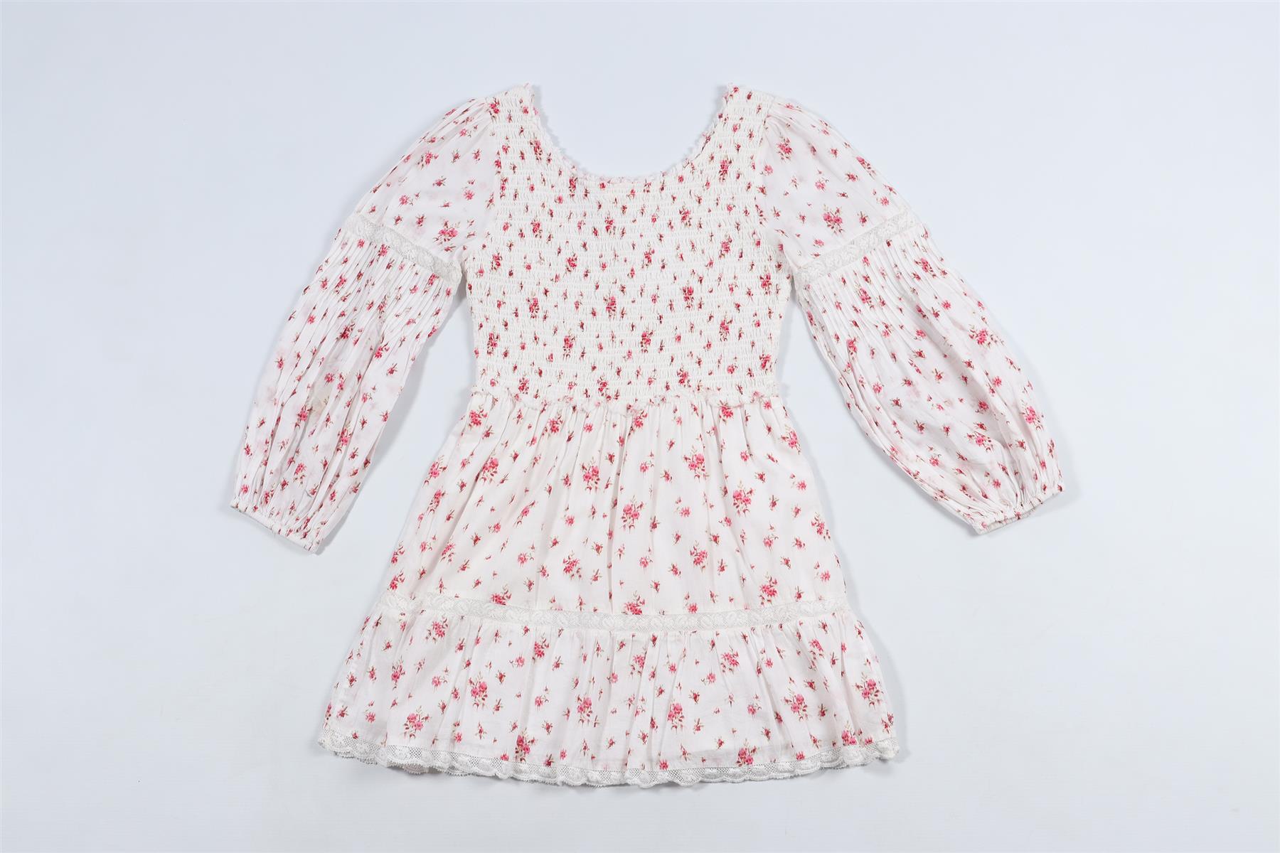 LOVESHACKFANCY WHITE KIDS GIRLS DRESS 12 YEARS