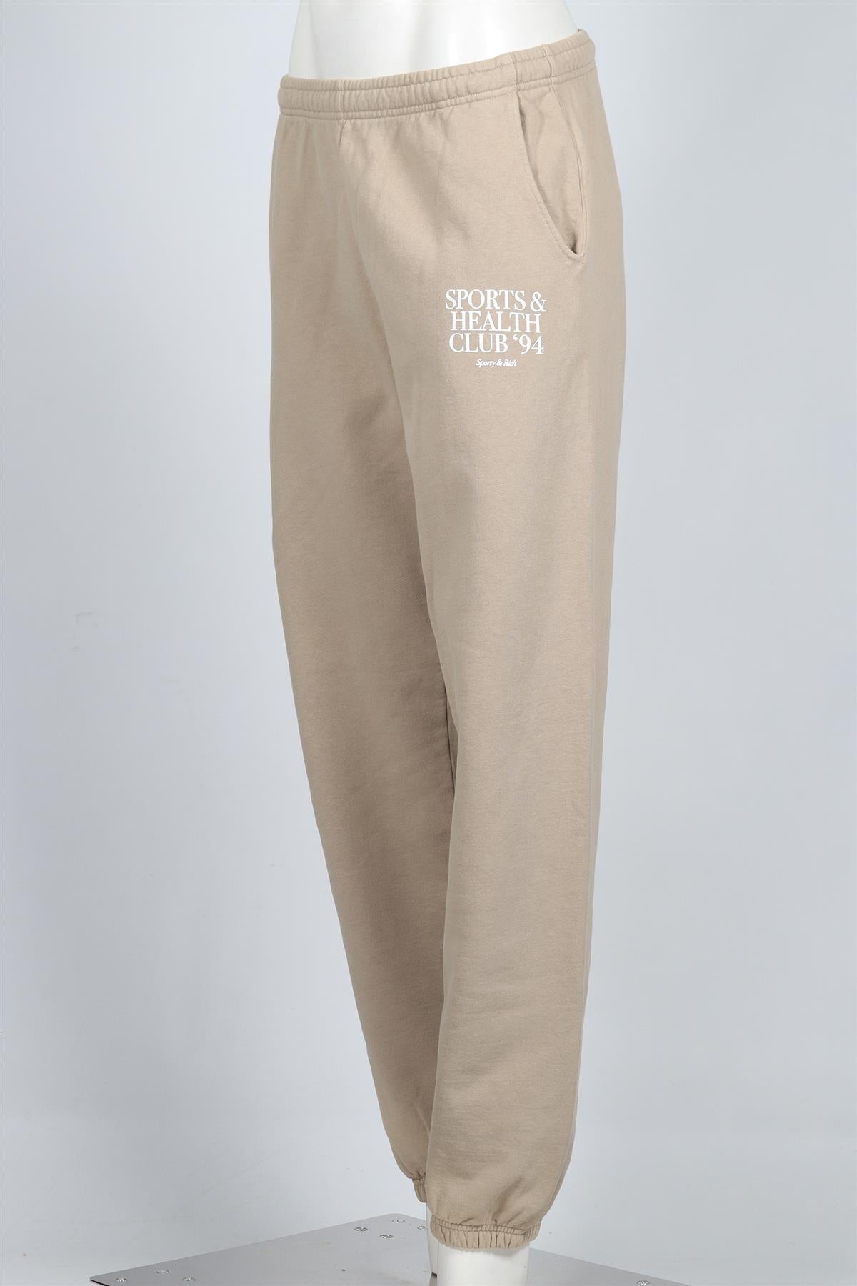 SPORTY & RICH COTTON BLEND TRACK PANTS MEDIUM
