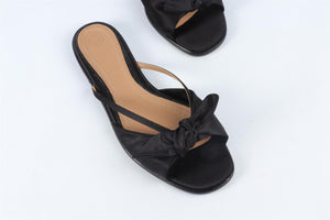 THE ROW BLACK APRIL SATIN SANDALS EU 39 UK 6 US 9