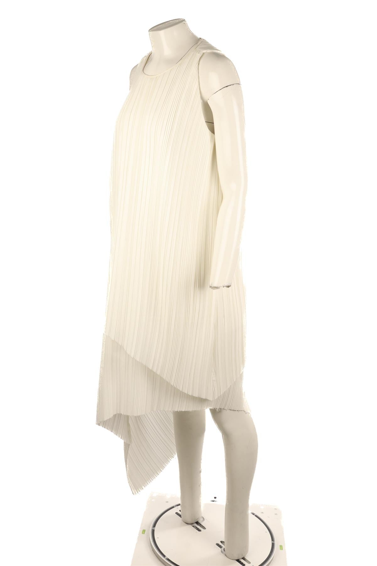 ADAM LIPPES IVORY PLISSE MIDI DRESS UK 6