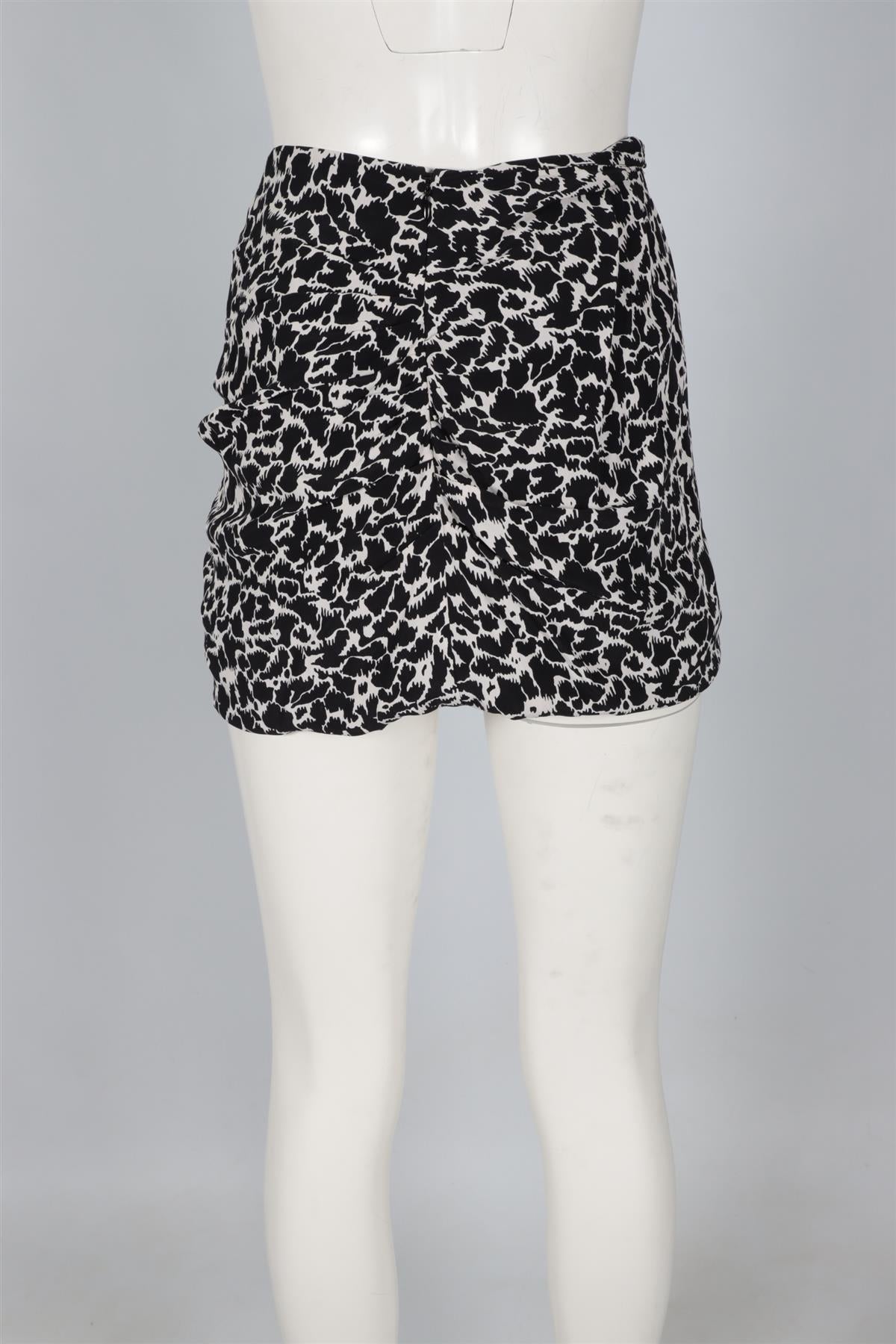 ISABEL MARANT ÉTOILE BLACK CREPE MINI SKIRT FR 38 UK 10