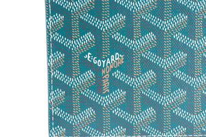 GOYARD GREEN RICHELIEU COATED CANVAS WALLET