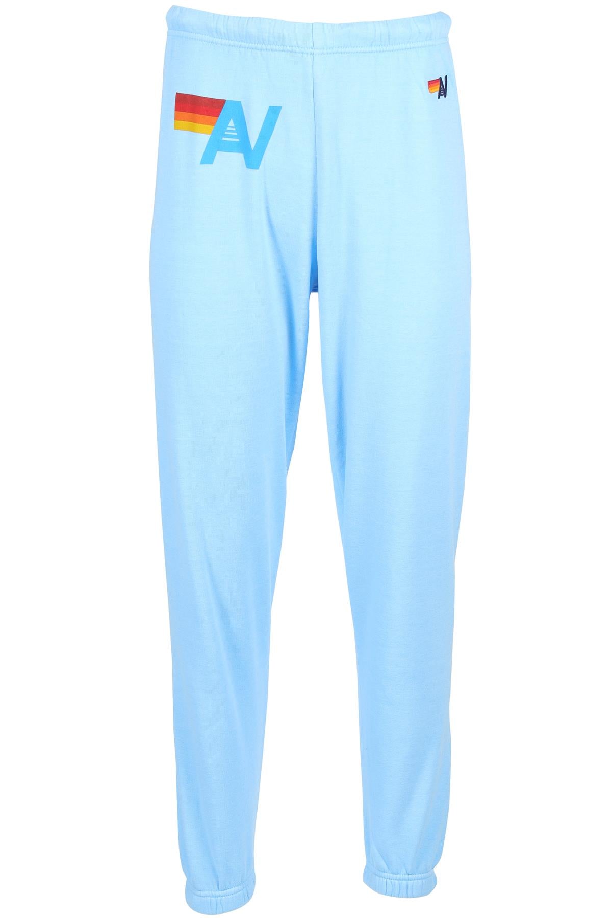 AVIATOR NATION BLUE COTTON TRACK PANTS SMALL