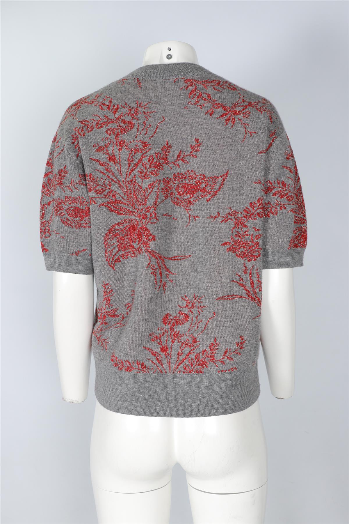 DRIES VAN NOTEN GREY CASHMERE SWEATER SMALL